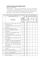 English Worksheet: A Game of To-infinitive, Bare-infinitive & Gerund