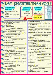 English Worksheet: comparatives : tips and practice