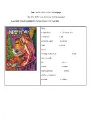 English Worksheet: crime scene New Yorker 