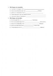 English Worksheet: comparative superlative test