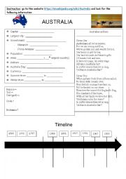 English Worksheet: Identity : Australia