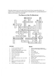 English Worksheet: Puzzles like Crossword