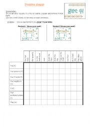 English Worksheet: Present simple battelship or game for speaking