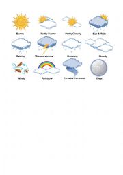 English Worksheet: Weather