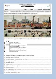 English Worksheet: Past Continuous Practice