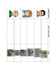 English Worksheet: Sports Like 