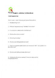 English Worksheet: Shes leaving home listening activity