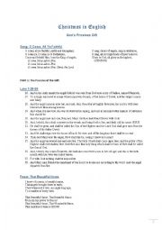 English Worksheet: Christmas in English