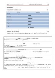 English Worksheet: watching a series 