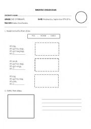 English Worksheet: farm animals