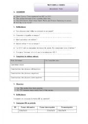 English Worksheet: WATCHING A SERIES 