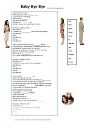 English Worksheet: Baby Bye Bye - Kitty, Daisy and Lewis