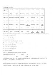 Practising present continuous (speaking activity)