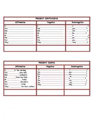 English Worksheet: present simple vs present continuous