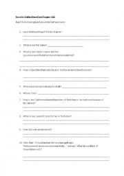 English Worksheet: bend it like Beckham chapter1&2 quiz