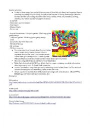 English Worksheet: Beatles activities