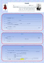 English Worksheet: Dracula- Chapter one -