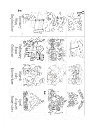 English Worksheet: calendar