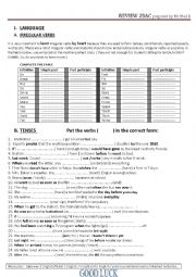 English Worksheet: 2BAC REVIEW