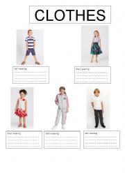 English Worksheet: Clothes