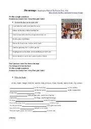 English Worksheet: The Message by Grandmaster Flash and the Furious Five