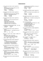 English Worksheet: Grammar tests-8 B1