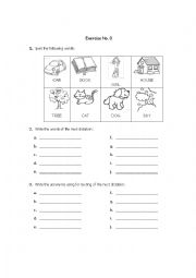 English Worksheet: The Alphabet