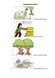 English Worksheet: Gardening Idioms