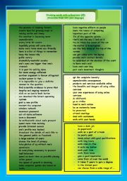 English Worksheet: Collocations 20