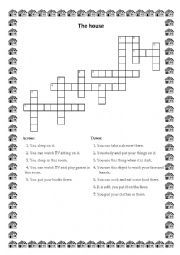 The House - crossword for the beginners