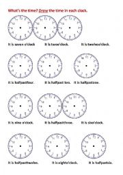 Draw the time.