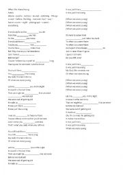 English Worksheet: music class - adele