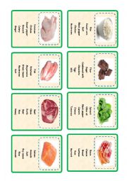 English Worksheet: Recipe cards