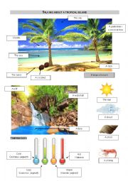 English Worksheet: Talking about a Tropical Island