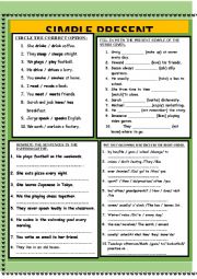 English Worksheet: SIMPLE PRESENT