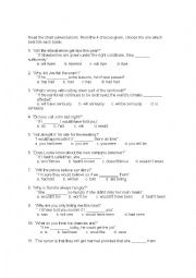 English Worksheet: Conditionals Review