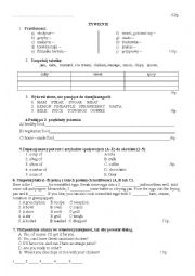 English Worksheet: test concerning names of food
