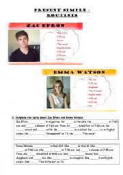 English Worksheet: Present Simple