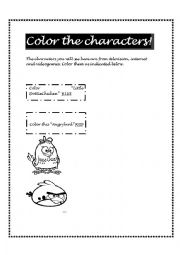 Color the characters