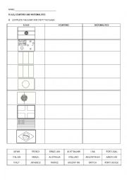 English Worksheet: Flags, countries and nationalities - cut and paste 