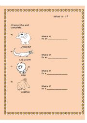 English Worksheet: what is this?