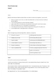 English Worksheet: Global English progress test