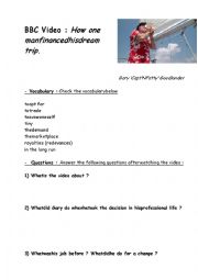 English Worksheet: Gary dream job