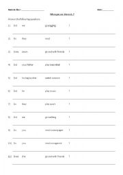 English Worksheet: When you are stressed
