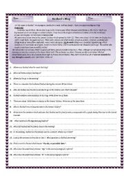 English Worksheet: personal blog