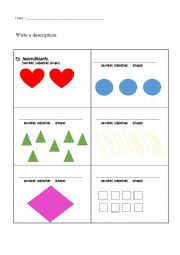 English Worksheet: Shapes