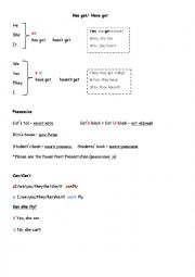 English Worksheet: Grammar 