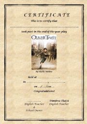 OLIVER TWIST_CERTIFICATE