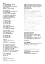 English Worksheet: OLIVER TWIST_SONGS