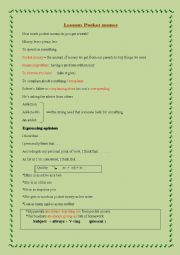 English Worksheet: POCKET MONEY